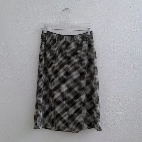 Vivienne Tam mesh plaid midi skirt - Picture 2 of 3